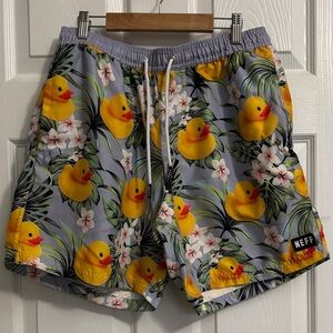 Neff Tropical Duck Print Swim Shorts
